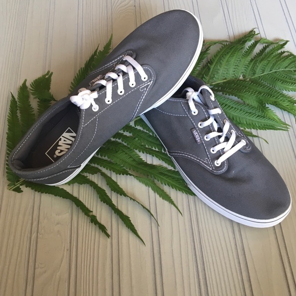 Vans Shoes - NWOT Vans Off The Wall Grey Canvas Lace Up Sneaker